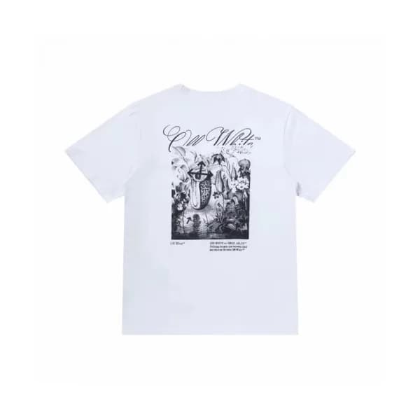 Off-white Mm/Wm Printing Logo Crew - neck Cotton … - 1