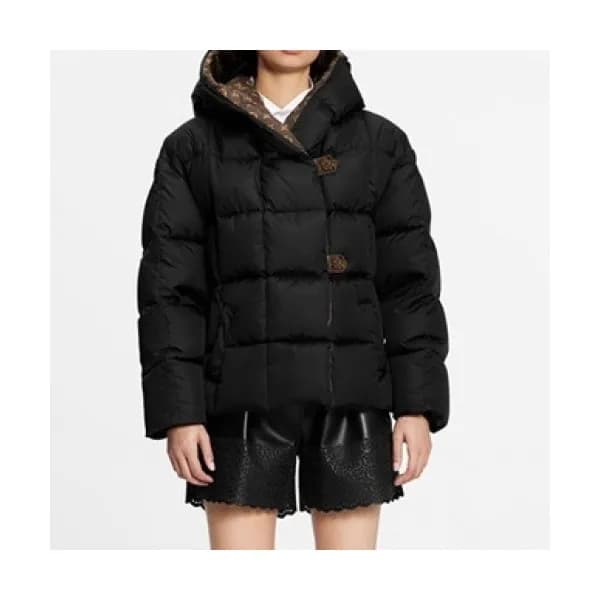 Louis vuitton Womens Logo Duck Down Padding Black … - 1