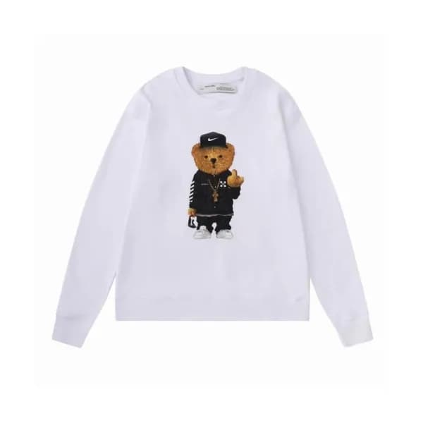 Off-white Mm/Wm Logo Cotton Oversize Hoodie White… - 1