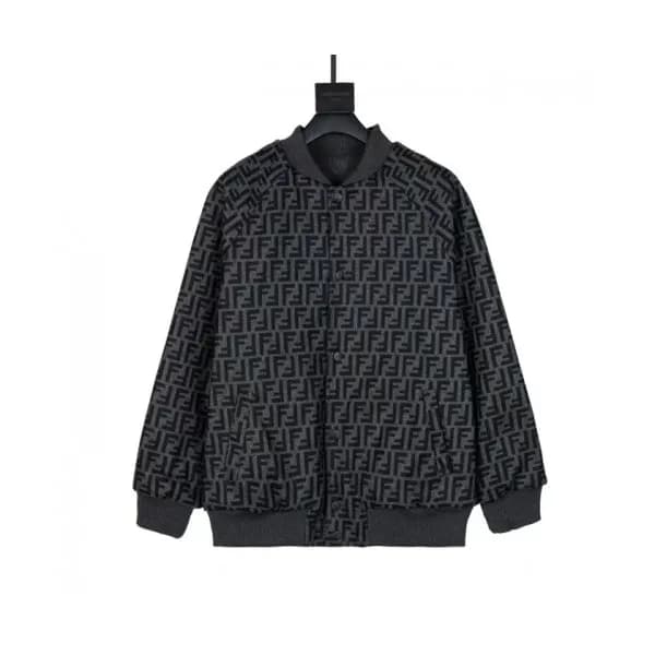 Fendi Mens Logo Casual Jackets Black - 펜디 2021 남성… - 1