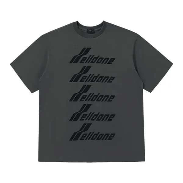 웰던 남/녀 크루넥 그레이 반팔티 - Unisex Gray Tshirts - wel006… - 1
