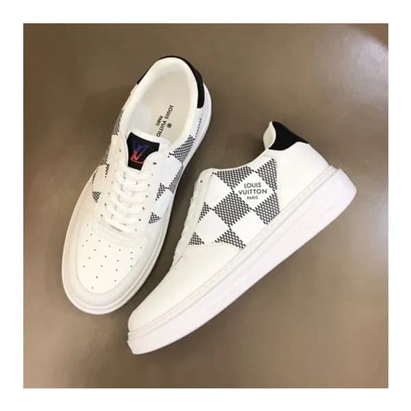 루이비통 남성 클래식 블랙 스니커즈 - Mens Black Sneakers - lou049… - 1