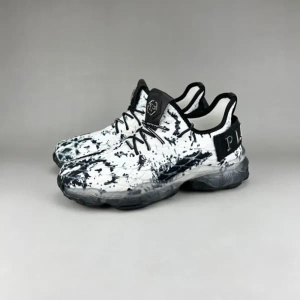 필립플레인 남성 캐쥬얼 블랙 운동화 - Mens Black Shoes - phi0157x - 1