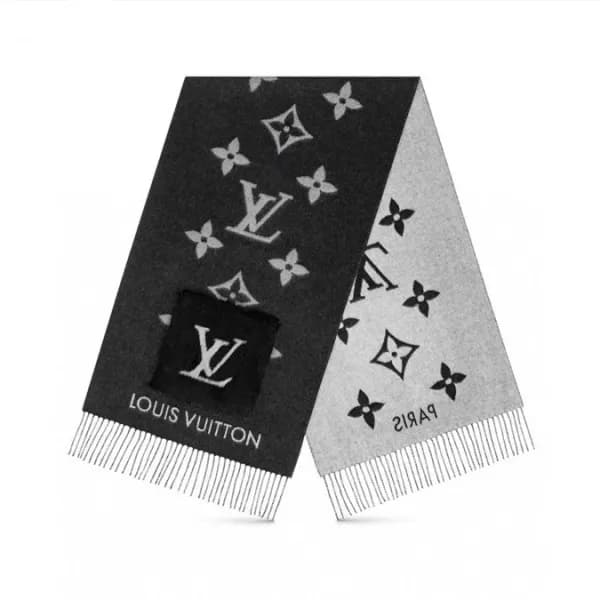 루이비통 여성 블랙 머플러 - Louis vuitton Womens Black Muffle… - 1