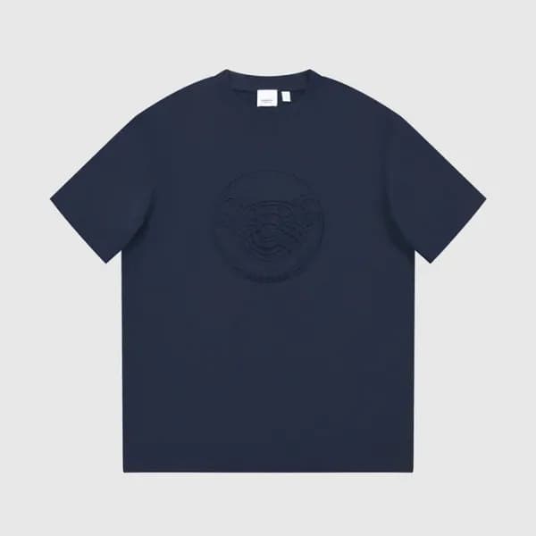 버버리 남성 네이비 크루넥 반팔티 - Burberry Mens Navy Tshirts - … - 1