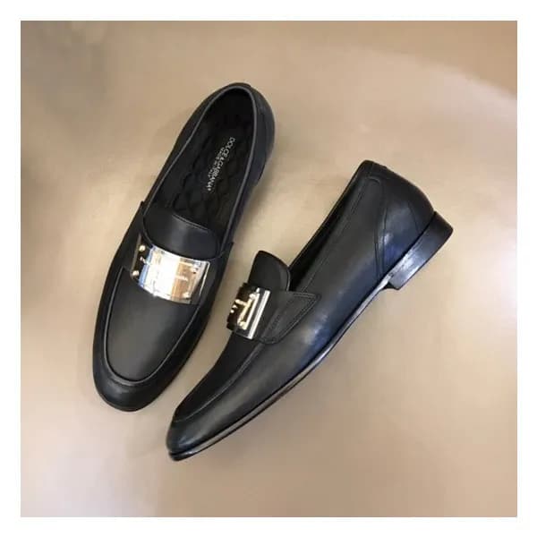 돌체앤가바나 남성 블랙 로퍼 - Dolce&Gabbana Mens Black Loafer … - 1