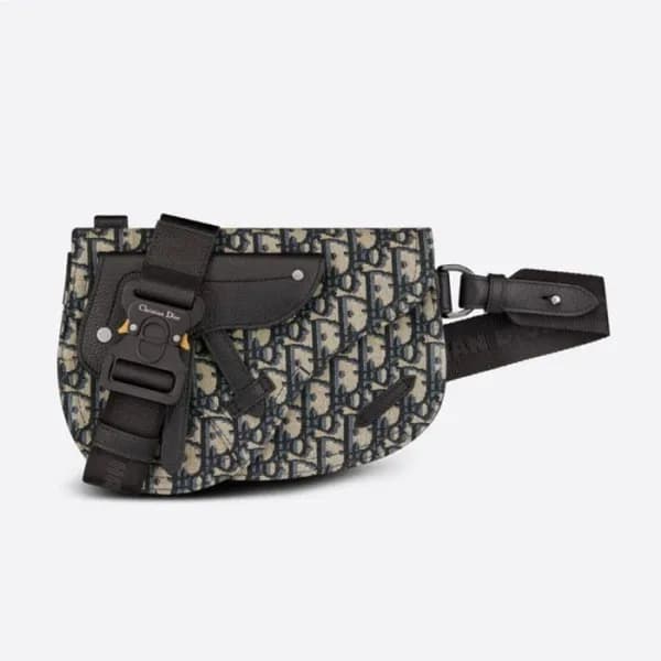 디올 남성 네이비 새들백 - Dior Mens Navy Saddle Bag - di295x - 1