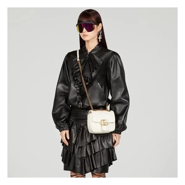구찌 여성 화이트 GG 마몬트 - Gucci Womens White GG Marmont -… - 1