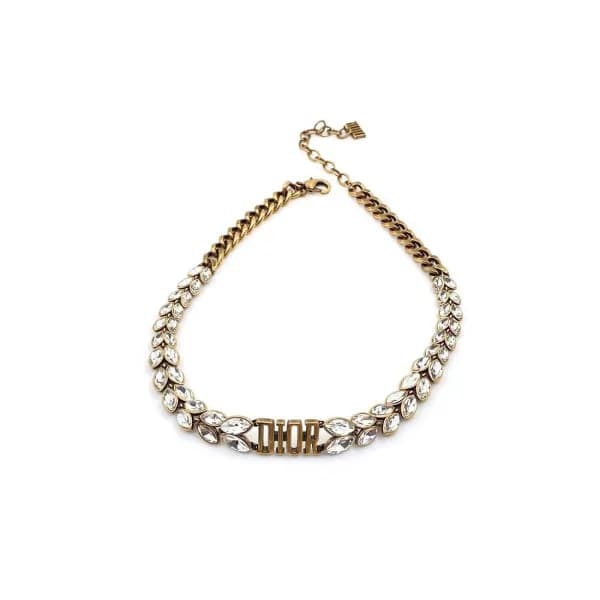 디올 여성 이니셜 목걸이 - Dior Womens Gold Necklace - acc03x - 1