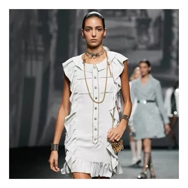 샤넬 여성 이니셜 목걸이 - Chanel Womens Black Necklace - acc… - 1