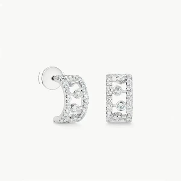드비어스 여성 화이트 골드 이어링 - De Beers Womens White Gold Ea…
