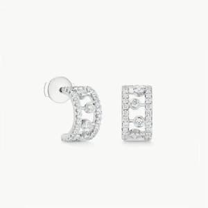 드비어스 여성 화이트 골드 이어링 - De Beers Womens White Gold Ea…