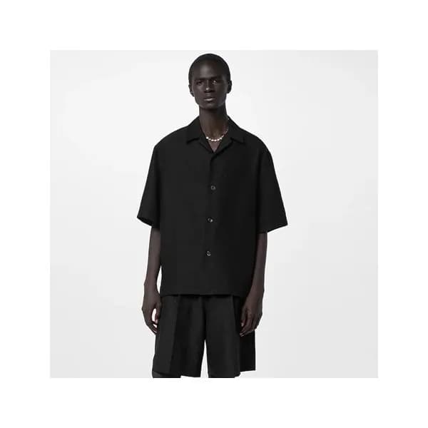 루이비통 남성 블랙 반팔 셔츠 - Louis vuitton Mens Black Shirts… - 1