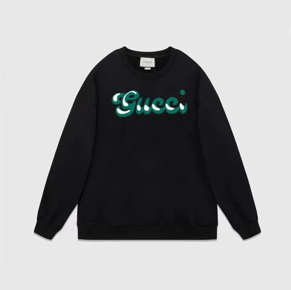 구찌 남성 베이직 블랙 맨투맨 - Gucci Mens Black Tshirts - Gu93… - 1