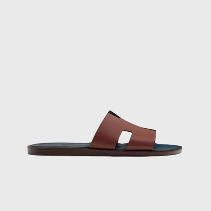 에르메스 남성 이즈미르 샌들 【매장-150만원대】 - Hermes Mens Bugundy … - 1