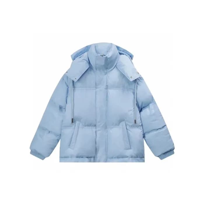 아미 남성 블루 다운 패딩 - Ami Mens Blue Padding - am21x - 1