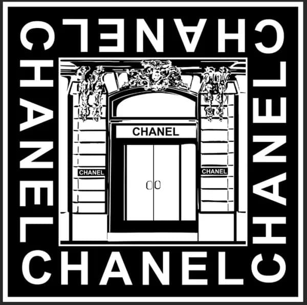 샤넬 여성 블랙 머플러 - Chanel Womens Black Muffler - ch569… - 1