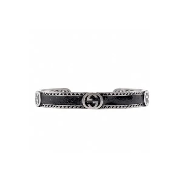 구찌 남/녀 블랙 팔찌 - Gucci Unisex Black Bangle - acc809x - 1