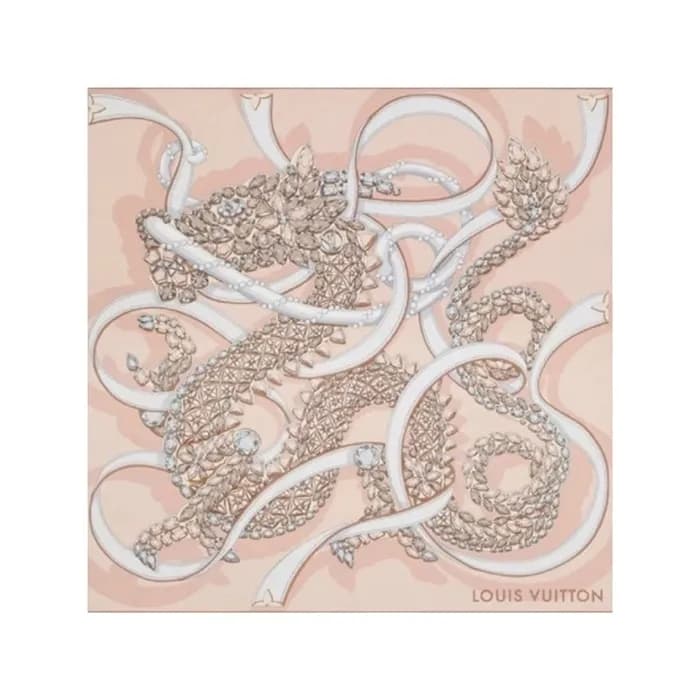 루이비통 여성 핑크 스카프 - Louis vuitton Womens Pink Scarf -… - 1