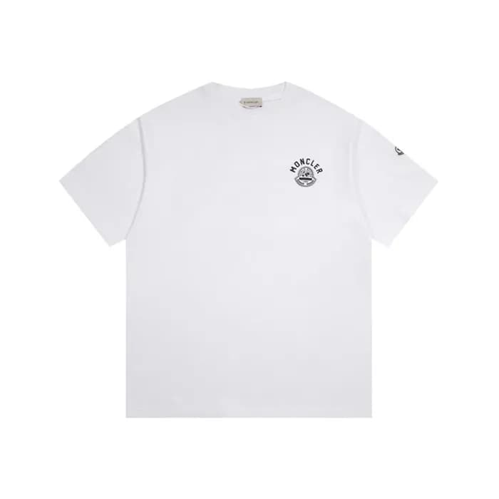 몽클레어 남성 화이트 반팔 티셔츠 - Moncler Mens White Tshirts - … - 1