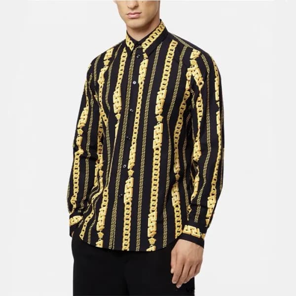 베르사체 남성 블랙 셔츠 - Versace Mens Black Shirts - vec561… - 1