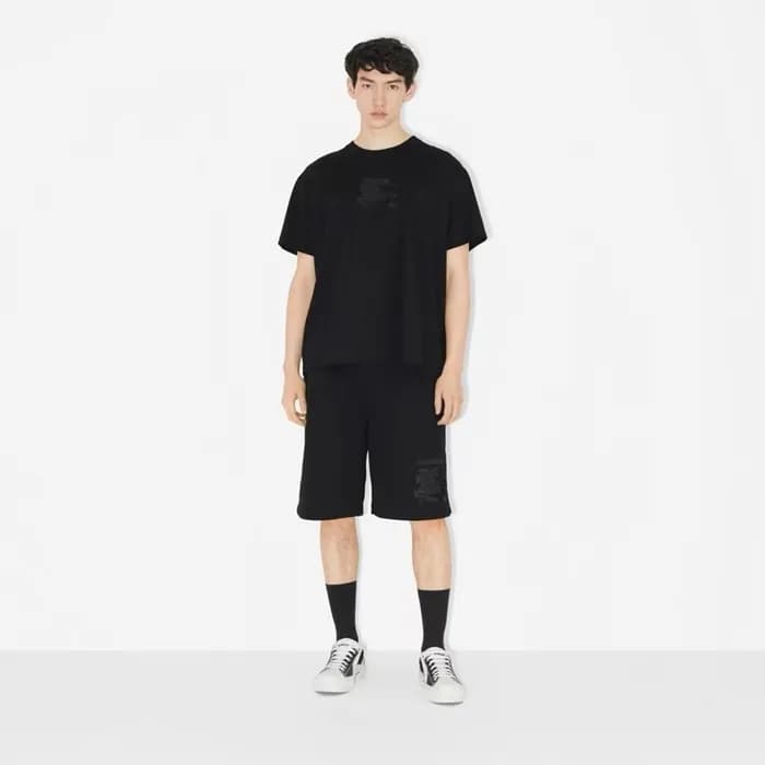 버버리 남성 블랙 반바지 - Burberry Mens Black Half-pants - b… - 1