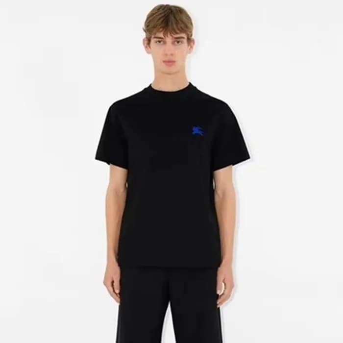 버버리 남성 블랙 반팔 티셔츠 - Burberry Mens Black Tshirts - b… - 1