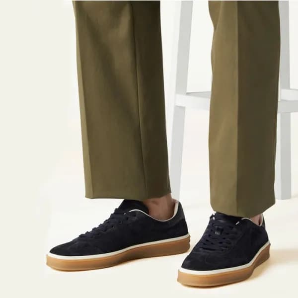 로로피아나 남성 네이비 스니커즈 - Loro Piana Mens Navy Sneakers … - 1