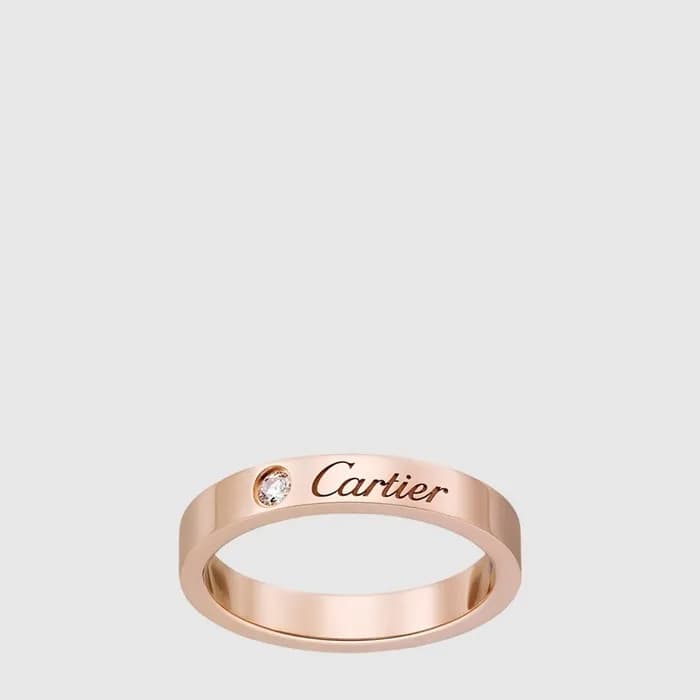 까르띠에 남/녀 C 드 까르띠에 웨딩 링 - Cartier Unisex C De Carti…