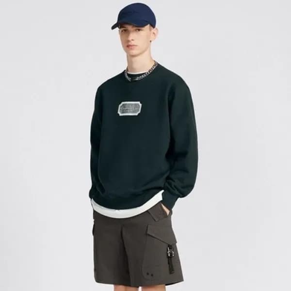 디올 남성 블랙 맨투맨 - Dior Mens Black Tshirts - dic2057x - 1