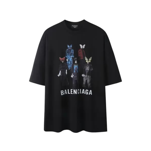 발렌시아가 남성 라운드 반팔 티셔츠 - Balenciaga Mens Round Tshirt… - 1