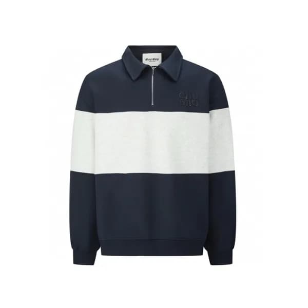 미우미우 여성 폴로 긴팔티 - Miumiu Womens Polo Tshirt - mic78… - 1