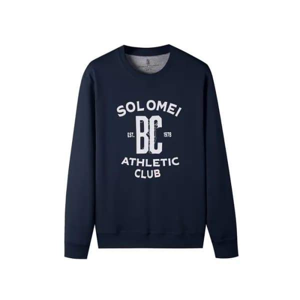 브루넬로쿠치넬리 남성 라운드 긴팔티 - Brunello Cucinelli Mens Roun… - 1