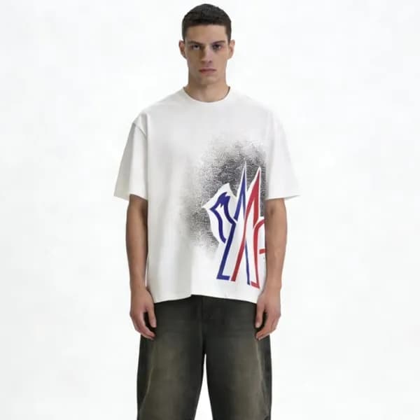 몽클레어 남성 반팔 티셔츠 - Moncler Mens Round Tshirt - moc13… - 1