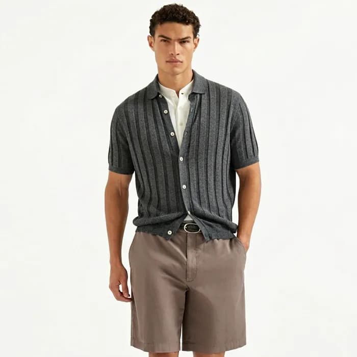 브루넬로쿠치넬리 남성 폴로 티셔츠 - Brunello Cucinelli Mens Polo … - 1