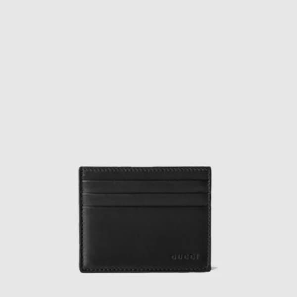 구찌 남성 GG 엠블럼 엠보스 카드 케이스 - Gucci Mens GG Emblem Emb… - 1