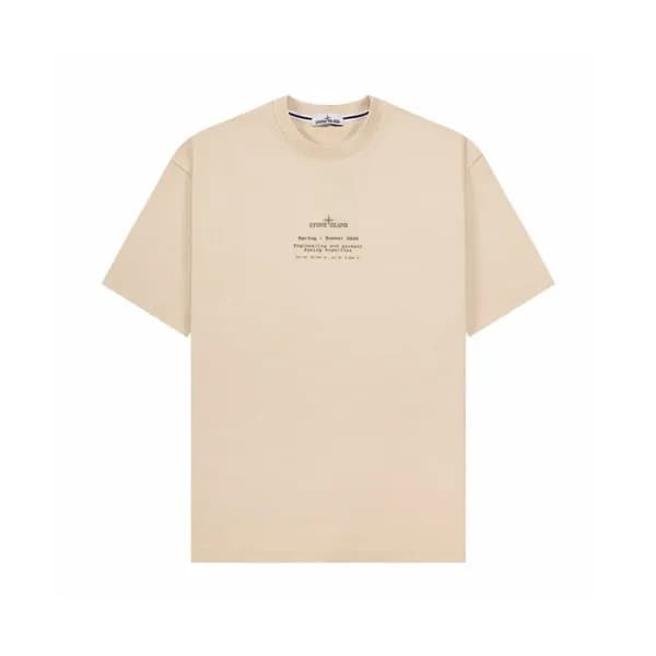 스톤아일랜드 남성 라운드 반팔 티셔츠 - Stone Island Mens Round Tsh… - 1