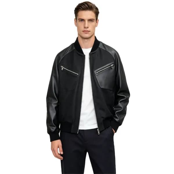 에르메스 남성 가죽 자켓 - Hermes Mens Leather Jacket - hec16777x - 1