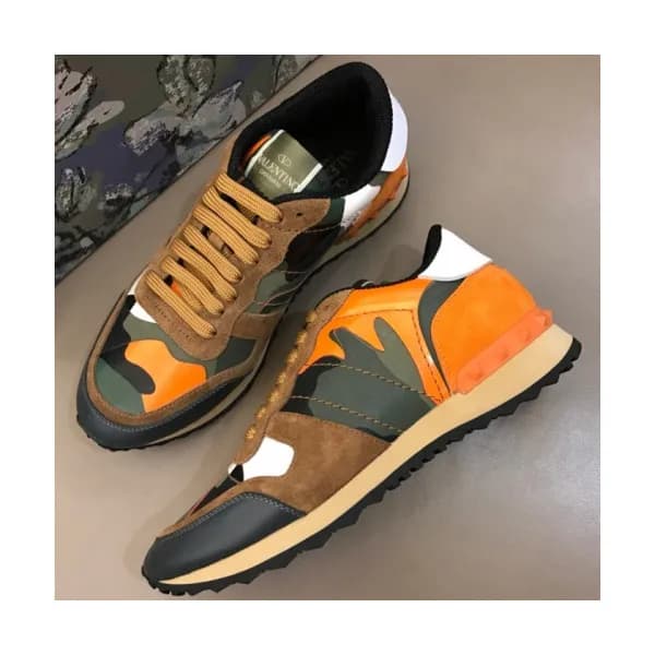Valentino 2018 Mens Leather Sneakers/Running shoes… - 1