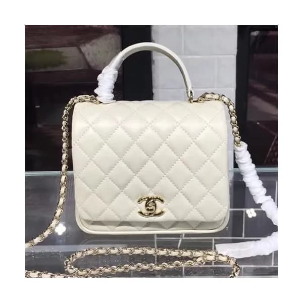 Chanel Leather Chain Tote Shoulder Bag ,17CM - 샤넬 … - 1