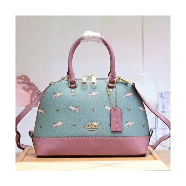 Coach Leather Tote Shoulder Bag,25cm - 코치 레더 토트 숄더… - 1