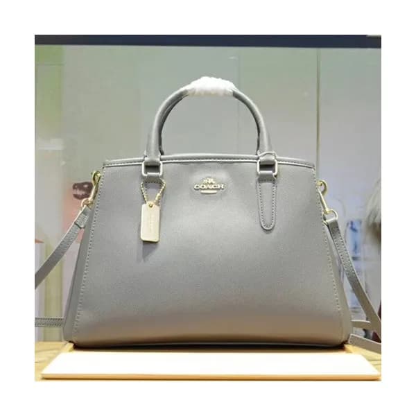 Coach Leather Tote Shoulder Bag,30cm - 코치 레더 토트 숄더… - 1