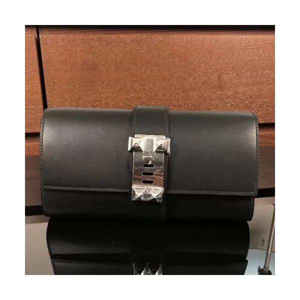 Hermes Medor Box Leather Clutch Bag ,23cm - 에르메스 메… - 1