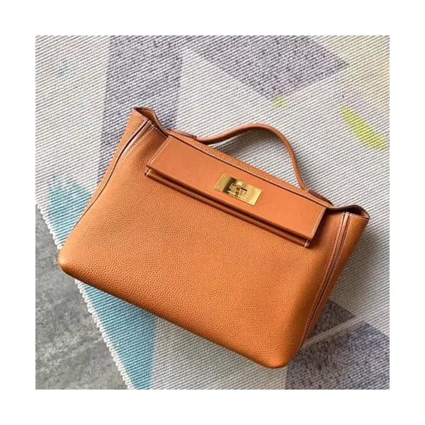 Hermes Kelly 2424 Togo Leather Tote Shoulder Bag ,… - 1