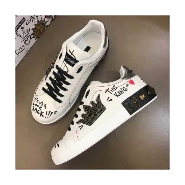 [커스텀급] Dolce&Gabbana 2018 Mens Leather Sneakers - … - 1