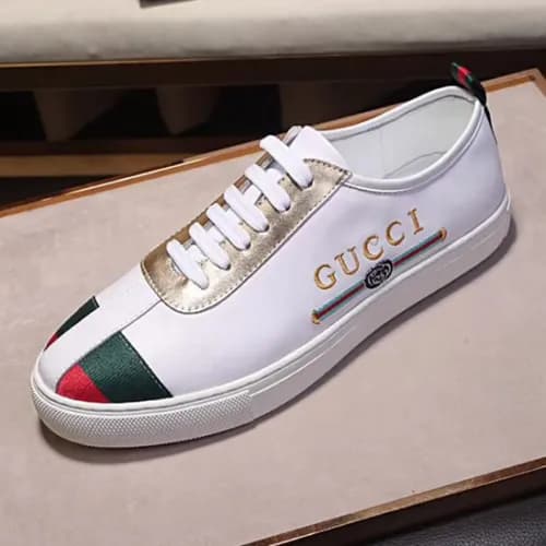 Gucci 2018 Mens Logo embroidery sneakers - 구찌 로고 자… - 1