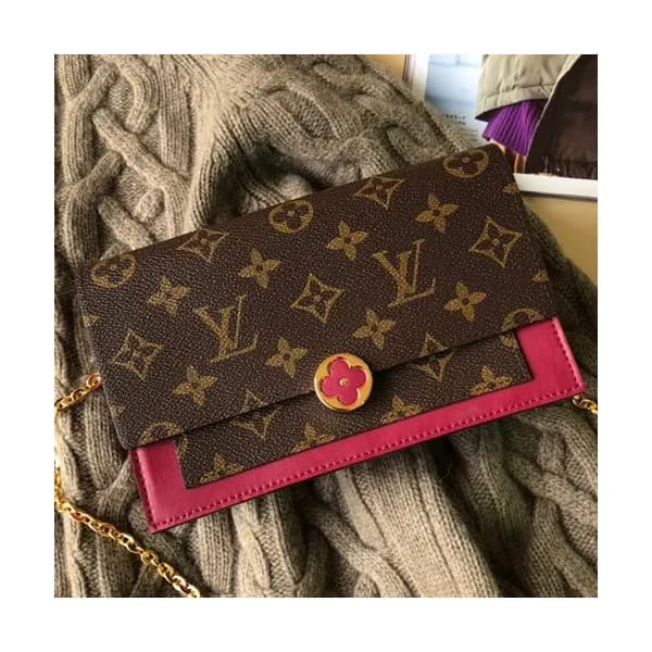 Louis Vuitton 2019 Flore Magnolia Chain Shoulder B… - 1