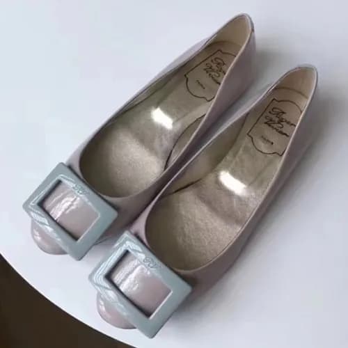 Roger Vivier 2019 Ladies Belle Patent-Leather Flat… - 1