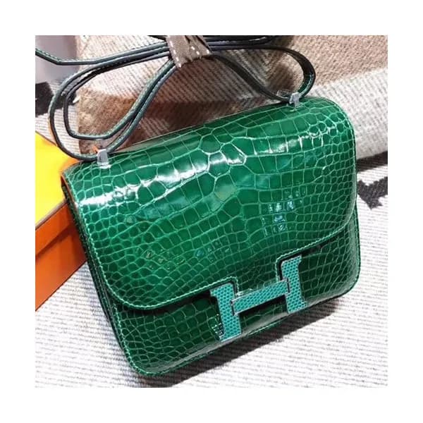 Hermes Constance Crocodile Leather Shoulder Bag,19… - 1
