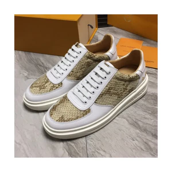 Louis Vuitton 2019 Mens Snake Leather Sneakers - … - 1